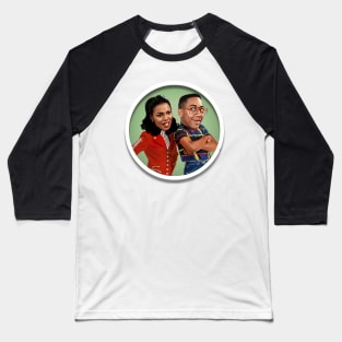 Steve Urkel and Laura Winslow Baseball T-Shirt